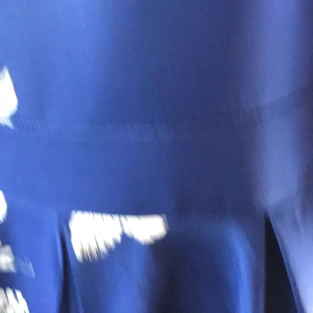 ROYAL blue flowers and butterflies print dress fit and flare NWOT - Picture 6 of 11